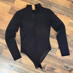 Black Long Sleeve Bodysuit
